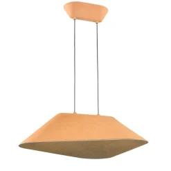 Fantasia ITZU 8,7W LED Pendel 550x550mm dimbaar vilt licht bruin / grijs