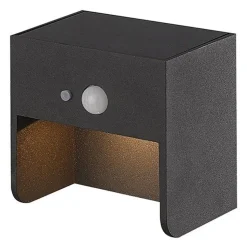 Fantasia JARDIN Wall light IP65 2W CREE LED 3000K, solar + sensor, black