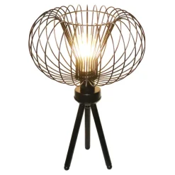 Fantasia JULIA 1x E27 tafellamp Ø33cm zwart