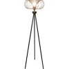 Fantasia JULIA 1x E27 vloerlamp Ø44cm zwart