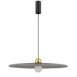 Fantasia JUTTU 8W LED Pendel Ø600mm dimbaar vilt donker grijs / licht grijs