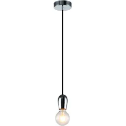 Fantasia KOBAR pendant Black/chrome 1x E27