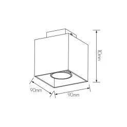 Fantasia KUBO 1L pure bronze/dim.glass LED 5W GU10 incl.