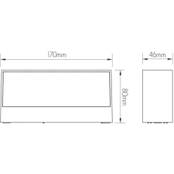 Fantasia LOGAN LED 950Lm 9,5W black IP65