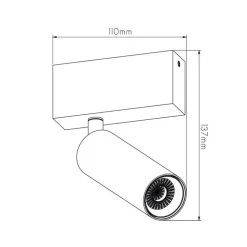 Fantasia Lopal 1L 4W 360LM ceiling  sandy black