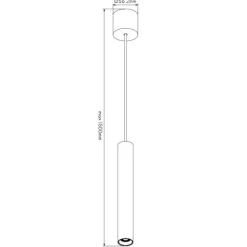 Fantasia Lopal 1L 4W 360LM pendant sandy white