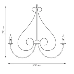 Fantasia MARQUIS pendant 8x E14 black