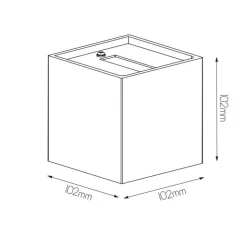 Fantasia NEMO walllamp up-down 2,5Watt G9 LED incl. Brushed Alu