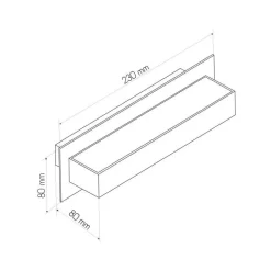 Fantasia NENAD WL satin white R7s 118mm 10W LED dimmable WW