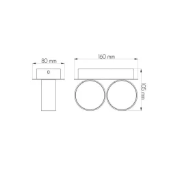 Fantasia NIC-NAC WALLLP 2XG9/2,5W LED      AN.ALU