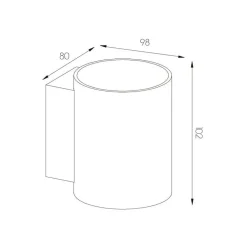 Fantasia NIDUM Wandlicht wit rond G9 excl (max 40W)