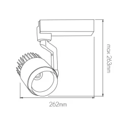 Fantasia NITRIX 3F track spot white empty body