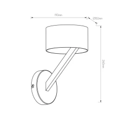 Fantasia NOMA wandlicht zwart/goud G9 excl