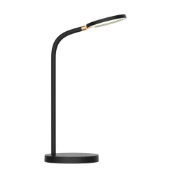 Fantasia NONI LED Bureaulamp 5,5W 3-staps dimbaar + QI lader zwart