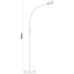 Fantasia NONI LED Vloerlamp 5W 5-staps dimbaar zwart