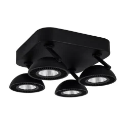 Fantasia NOOMI Spot dimbaar 4x7W 3000K satin zwart