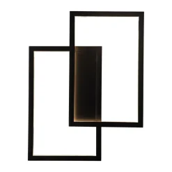 Fantasia NORI LED 42W 3000K zwart 435x335x60 dimbaar