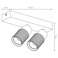 Fantasia NYSAL Spot RL 2L MR11 lamp excl wit