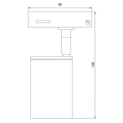 Fantasia Nysit 1L monophase track spot white