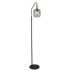Fantasia OKIRU Vloerlamp E27 Zwart + as grijs glas Ø180mm