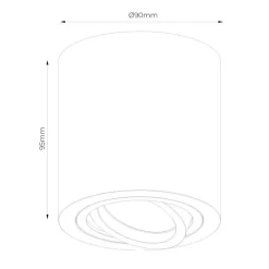 Fantasia OLALA round sandy white GU10 max 50W not incl.