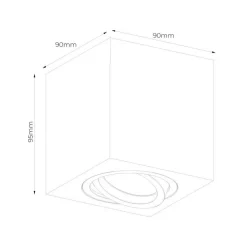 Fantasia OLALA square ALU GU10 max 50W not incl.
