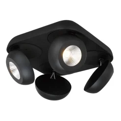 Fantasia OLEO plafonier dimmable 4 x 7W 3000K black