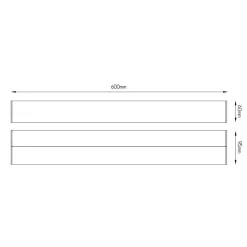 Fantasia OMY wall light 12W LED 3000K IP44  600mm