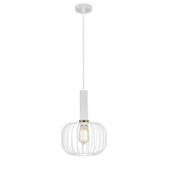 Fantasia OONAH 1xE27 D250xH360 White / gold + 3m white fabric cable