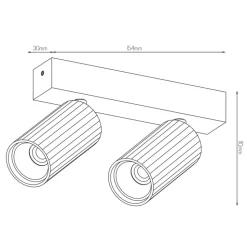 Fantasia ORYX 2L bar MR11 lamp excl wit