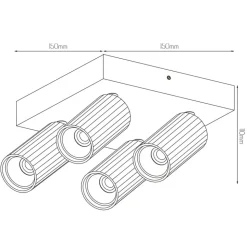 Fantasia ORYX 4L SQ MR11 lamp excl wit