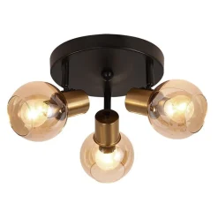 Fantasia OSIRA Plafond licht 3x E14 amber glas