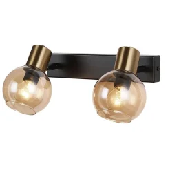 Fantasia OSIRA Wand licht 2x E14 amber glas