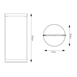 Fantasia PURE pendant round D60 LED 22W bronze