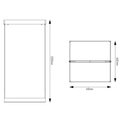 Fantasia PURE pendant square LED 31W satin black