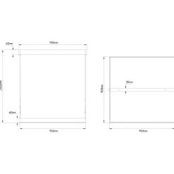 Fantasia PURE square 90x90 42W black