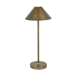 Fantasia QUTE LED tafellamp 3W 320Lm IP54, herlaadbaar, batterij incl, brons