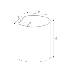Fantasia RADU Wandlicht geborsteld staal G9 excl (max 40W)