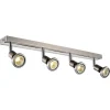 Fantasia ROBUS spot head 4xGU10 5W LED satin-chrome/Chrome