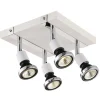 Fantasia ROBUS square spot head 4xGU10 5W LED white/Chrome