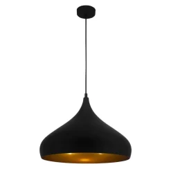 Fantasia Ronin pendant  42cm E27 black/gold