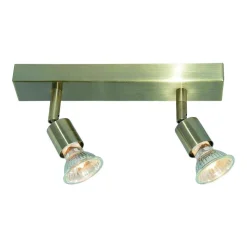 Fantasia RUNE 3 2LBAR GU10 LED 5W dim ANT BRASS