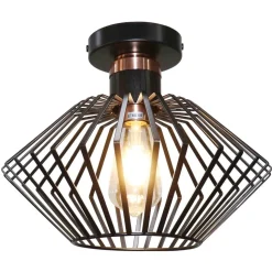 Fantasia SHURU ceiling 1x E27 black + copper