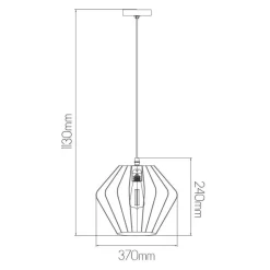 Fantasia STRINGS Susp. lamp black 1xE27 diam 37cm