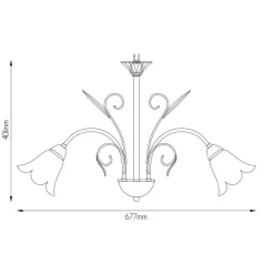 Fantasia SURYA pendant 5x E14