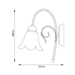 Fantasia SURYA Wall lamp 1xE14
