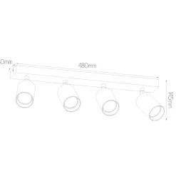 Fantasia TABOO 4L GU10 (excl) zwart , spot