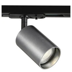 Fantasia TABOO 1L monofase trackspot GU10 (excl) zwart + geborsteld staal