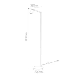 Fantasia TABOO 1L Vloerlamp GU10 (excl) wit