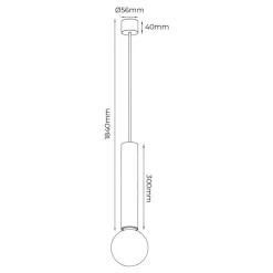 Fantasia TABOO pendel E27 (excl) zwart